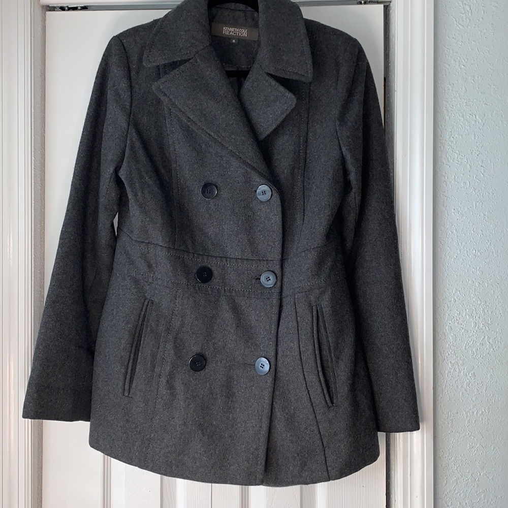 Kenneth Cole Gray Pea Coat Size 8​​​​​​​​